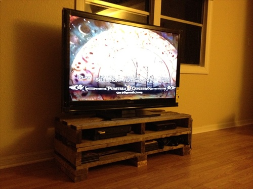 diy pallet tv stand plans